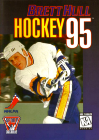 Brett Hull Hockey 95 Sega Genesis  box art